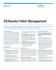 Scheda informativa su ZENworks Patch Management